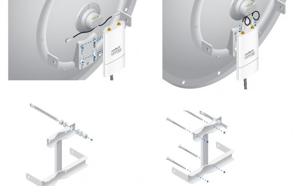 Установка Ubiquiti RocketDish
